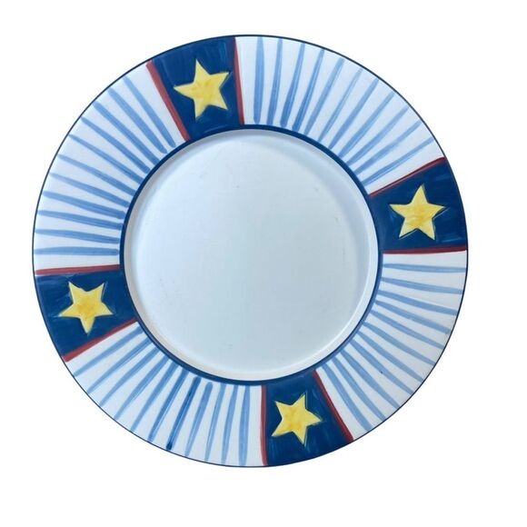 Yankee Candle Patriotic Candle Dish Candle Holder Display Dish - Picture 1 of 3